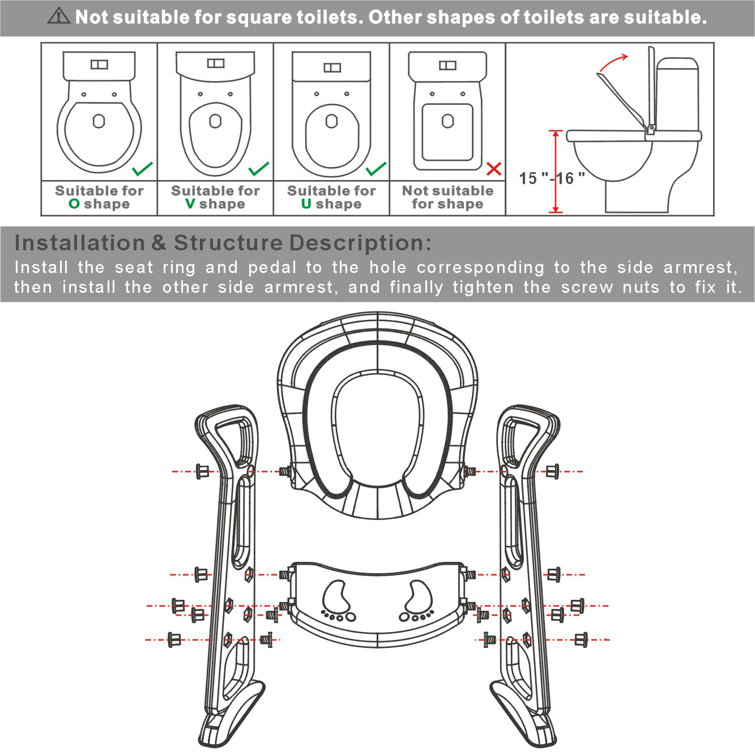 BlueSnail Toilet Safety Frame Wayfair Canada
